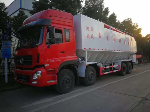 散装饲料车厂家销售 肇庆40方22吨散装饲料车质量三包